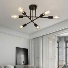 Modern Minimalist American Style Chandelier For Living Room, Bedroom, Dining Room, Nordic Branch Pendant Light, Bulbs Not Included - Multicolor - View 2