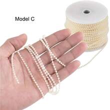 Faux Pearl Strands, Craft Bead Strands, Wedding Ceremony Party Decorations, For Christmas Tree Flowers And Handmade DIY Ornaments