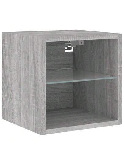 VidaXL TV Wand Units LED Pcs 30x28.5x30 Cm Grijs Sonoma Oak view 7