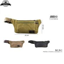 MEJORADA Unisex Canvas Fanny Pack With 3 Zippers, UPGRADED, Adjustable Flat Waist Bag For Men And Women – Ideal For Travel, Sports, And Everyday Use - 摩卡棕 - 查看 4