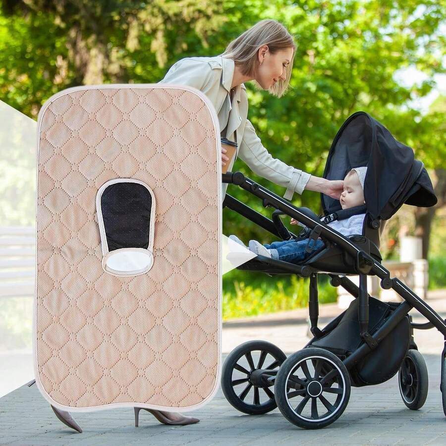 Waterproof, Anti-Splash, Anti-Diaper Leakage, Convenient Potty Training, Anti-Slip Backing Baby Car Seat Cover, Suitable For Toddlers - White - View 1