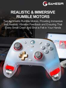 GameSir Cyclone 2 Pro 游戏手柄，白色套装