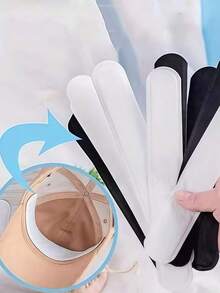 10 Adesivi invisibili monouso per visiera di cappello, agente protettivo neutro di grandi dimensioni anti-sudore e anti-sporco, fodera assorbente inodore, con design autoadesivo, molto adatto per colletto/polsino della camicia, mantenendo la camicia pulita e fresca, amichevole per la pelle, senza residui