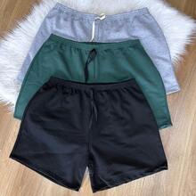 Women's Shorts 3-Piece Kit, Sweatshirt Shorts, Sweatshirt Shorts, Sweatshirt Knit - 彩色 - 查看 6
