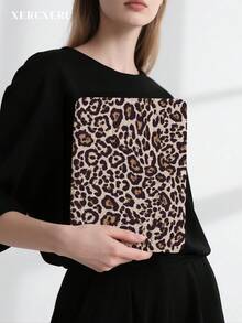 xercxerc Leopard Print Pattern Flip Case With PU Leather Cover And TPU Shell, 3-Fold Stand, Pencil Slot, Shockproof, Auto Wake/Sleep For IPad Pro 12.9/11/10.9 (2024/2025), IPad Air 10.9/10.5, IPad Mini 8.3, Galaxy Tab S10+/S9+/S8+/S7 FE/A9/A8/A7+ – IPad Air 11 Inch Case, IPad A16 Case, IPad Case 9th/10th/11th Generation, Fall IPad Case, Back To School - 米色 - 查看 6