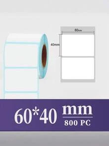 Marklife 40x30mm、60*40mm、70*20mm、80*60mm、100*100mm、1.57*1.18in、2.362*1.575 In、2.756*0.787 In、3.150*2.362 In、3.937*3.937 In、800 张/卷、经济型“热敏纸”、热敏标签贴纸、打印机方形热敏纸卷、白色、防水、防刮、防油、1 卷 - 兼容 P50、D100 打印机、适用于小型企业、商店、价格标签、包装标签、二维码、条形码、感恩节贴纸、愚人节 - 白色 - 查看 9