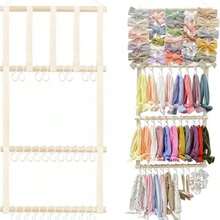 30 pièces Organisateur de support pour accessoires de cheveux en forme de nœud papillon, support de clip pour bandeau décoratif pour filles et bébés