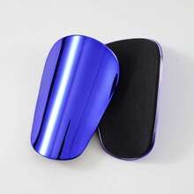 Electroplated Shin Guards, Football Match Sports Shin Pads For Adults And Teenagers, Soccer Leg Guards - Electroplating Blue - View 2