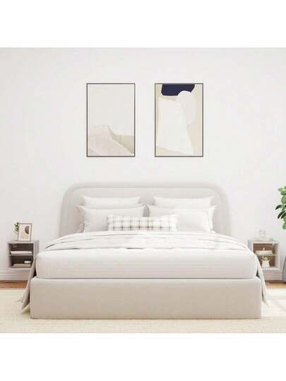 VidaXL TV Wand Units LED Pcs 30x28.5x30 Cm Grijs Sonoma Oak view 3