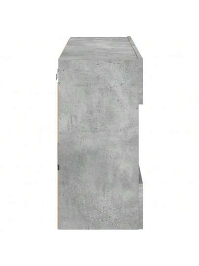 VidaXL TV Wand Unit LED Lighting 98.5x30x60.5 Cm Concrete Grijs view 9