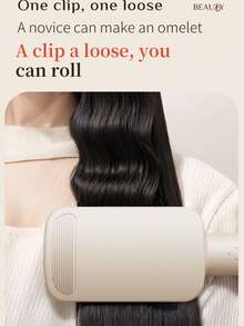 XBJ 32mm Pink Hair Iron, Stick Type, For Egg Rolls (For Hair Styling), Electric Automatic Hair Curler For Big Wave Curls (With One-Touch Start), Volume-Up Hair Crimper (Large Wave Type): Achieves High Volume, Wide Plate Design, Fast Heating Function, Designed For Wave Styling (Gentle On Damaged Hair), Suitable For Home And Travel (Compact Design For Easy Storage), 3 Heater Bars, Foldable Portable Big Wave Curling Iron (Perfect For Travel)