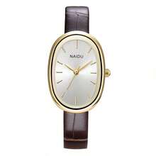 1pc Women's Vintage Simple Fashion Leather Belt Quartz Watch, Suitable For Daily Decor - 銀色 - 查看 7