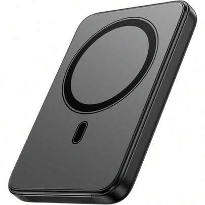 Magnetic Portable Charger 5000mAh Slim | 15W Wireless Power Bank With Built-In USB-C Cable | 20W PD QC 3.0 Fast Charging Battery Pack | Compact Magnetic Portable Charger Compatible With Iphone 17/16/15/14/13/12 | Must-Have Tech Gift For Students, Women, Men | Perfect For Travel, Daily Use, Christmas, New Year, Valentine's Day, Mother's Day, Father's Day, Birthdays & Back To School – BlackoutdoorMagnetic Wireless