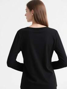 French-Bulldog-Dog-Van-Gogh-Style-Starry-Night-T-Shirt - Black - View 2