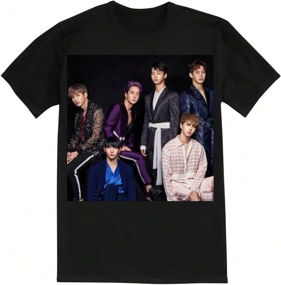 VIXX - Premium Women's Crewneck T-Shirt – Soft, Comfortable, And Stylish SRS # - 黑色 - 查看 1
