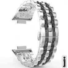 Pulseira de Aço Inoxidável Compatível com Huawei Watch Fit 4/4pro, Pulseira de Relógio Inteligente, Pulseira Compatível com Huawei Fit 3/4/4Pro, Pulseira de Metal