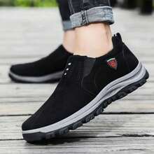 Zapatillas de tenis casuales para hombre (), cómodas, ligero y transpirable, cómodo y elegante, versátil, duradero y fácil de cuidar, es cómodo de usar durante todo el día y es la opción ideal para el hombre ocupado. - Negro - Ver 7