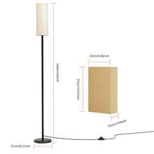 Floor Lamps For Living Room, RGB Smart LED Floor Lamp With 9W A19 Smart Bulb, 2700-6500K+RGB Color Change, Music Synchronization, Foot Switch +APP Control, Suitable For Room Decoration, Bedroom, Living Room, Moving Gift.
