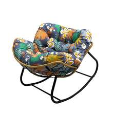 Rocking Chair Cushion,Waterproof Wicker Egg Chair Replacement Pad, Hammock Chair Pad, Oversized Multifunctional Wicker Egg Lounge Chair Soft Cushion,Thick Papasan Seat Cushion With Ties For Indoor & Outdoor Patio, Porch, Balcony, Garden Patio Outdoor Rocking Chair Living Room, Comfy Modern Cozy Lounge Rocker Chair Cushion For Balcony Porch Patio - 彩色 - 查看 11
