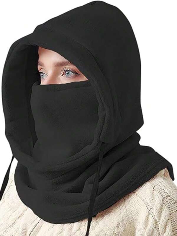 1pcWindproof Winter Mask, Warm Wool Ski Mask, Men's And Women's Winter Motorcycle And Bicycle Riding Neck Protector, Suitable For Cold Weather Skiing, Snowboarding, Motorcycle Riding, Outdoor Work