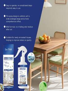 2pcs/Set Formaldehyde Removing Spray, Powerful Deodorizer, For New Homes, Offices, Freshens Air, Quickly Removes Formaldehyde, Decomposes Odors From Renovations, For Furniture, 24-Hour Continuous Formaldehyde Removal, Finds & Eliminates Formaldehyde Sources, 360° Whole-House Deodorizing For Cabinets, Walls, Wallpaper, Curtains, Sofas, Coffee Tables, Floors, Carpets, Bedding