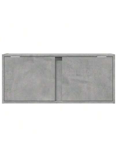 VidaXL TV Wand Unit LED Lighting 80x31x35 Cm Concrete Grijs view 6