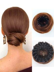 Kẹp tóc tổng hợp Magic Hair Bun Maker 4 inch thanh lịch dành cho nữ, Phụ kiện búi tóc bằng sợi chịu nhiệt độ cao dành cho nữ - Nhiều màu - Xem 11