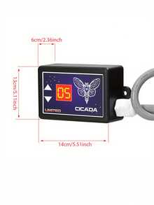 4.13英寸 12V 超响火车喇叭 - 耐用 ABS 塑料外壳，现代风格船舶和摩托车喇叭，带高固定安装支架，以及车辆清晰声音信号配件。 - 紅色 - 查看 6