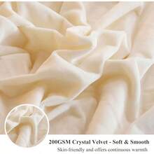 Plush Shaggy Duvet Cover Set, Ultra Soft Fluffy Bedding Sets 3 Pieces (1 Fuzzy Comforter Cover + 2 Pillow Cases), Zipper Close (, Pink), Luxury Bedding - 淺褐色的 - 查看 5