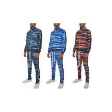 VacationGrabs Vacation Style Track Suit - Men's 2PC Set - Black - View 2