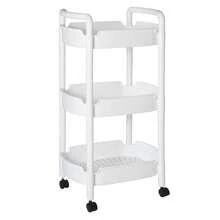 Carrito Organizador de 3 Niveles Bisuling Negro - Blanco - Ver 1