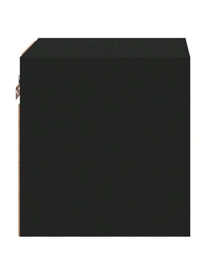 VidaXL TV Wand Unit LED Lighting 30x28.5x30 Cm Zwart view 9