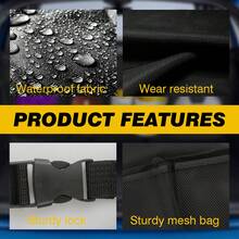 1pc Car Rear Seat Back Organizer ,Auto Trunk Net Mesh Cargo Storage Bag ,Pocket Cover Stowing Tidying, Interior Camping AccessoriesStorage Bag Beach Bag Beach Essentials Beach Towel Organizer Beach Accessories Beach Stuff Holiday Bag Holiday Essentials For Summer For Vacation