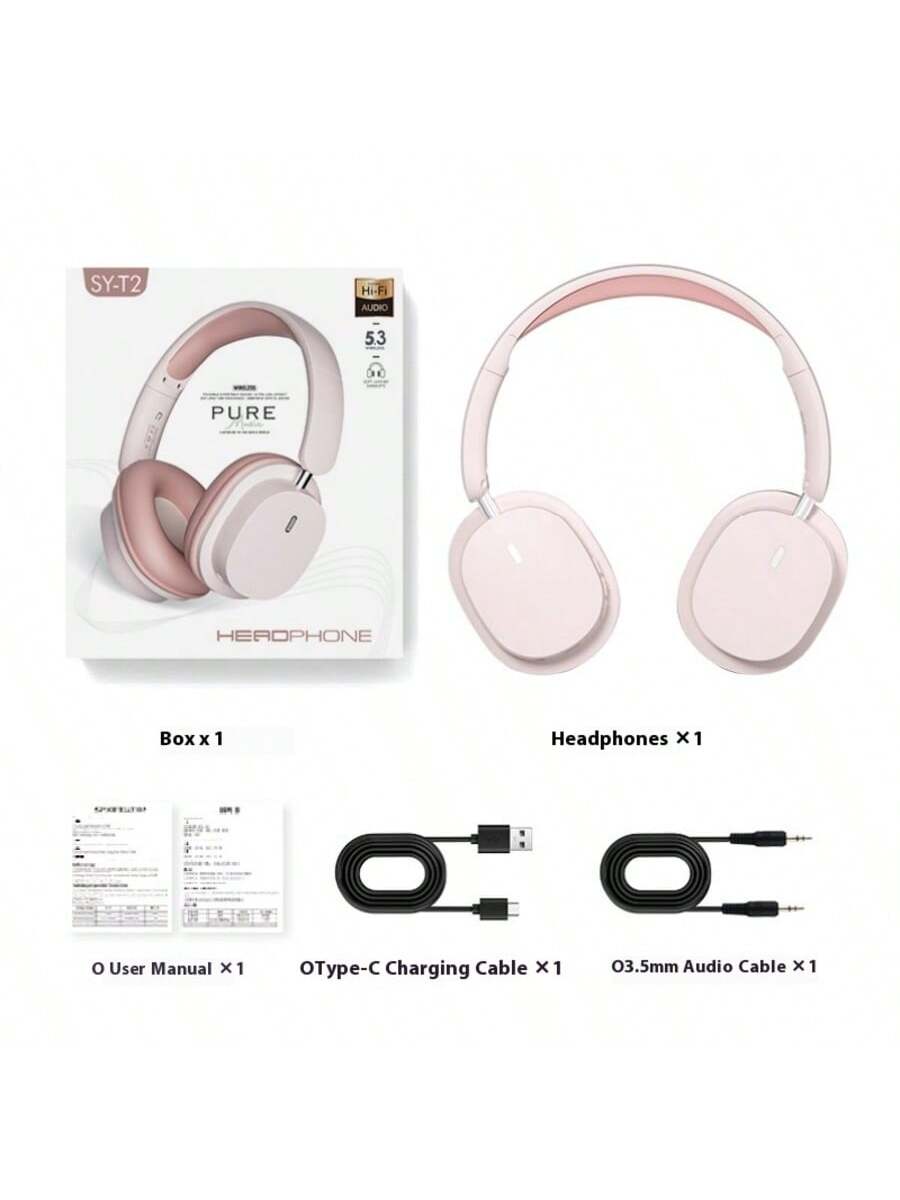 Reletech سماعات رأس لاسلكية حقيقية T2، سماعات أذن...