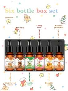 6pcs/1pc Christmas Aromatherapy Essential Oil, Dropper Essential Oil, 10ml Oil, Suitable For Aromatherapy Stone, Aromatherapy Burner, Aromatherapy Diffuser, Christmas, Valentine's Day Gift - Multicolor - View 7