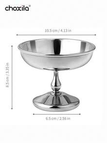 choxila 1 pièce Bol à glace en acier inoxydable, coupe à dessert, plateau, porte-bougie, bol à collation, plateau à fruits, pour la maison, le restaurant, la cuisine, la cour, la Fête nationale saoudienne, la rentrée scolaire