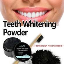 AHVTE Bột đánh răng than tre bạc hà đen 30g, hơi thở thơm mát, làm sạch sâu, chăm sóc răng miệng, nụ cười tự tin rạng rỡ, hương bạc hà lâu trôi, công thức than tre cho nụ cười khỏe mạnh và trắng sáng hơn - màu đen - Xem 6