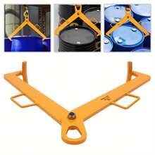 YUNRUX New Yellow Vertical Drum Clamp, Barrel Lift Drum Lifter, Oil Barrel Lifting Plier, Max. Load Capacity: 0.6T/ 1322.77lbs CNCEST - Multicolor - View 1
