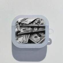 1 Stück dickwandiges UV-bedrucktes Dollar-Kopfhörertasche, kompatibel mit Apple Bluetooth-Kopfhörern, klare transparente Abdeckung - Transparent - Übersicht 7