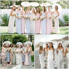 Sombrilla de bambú blanca para decoración de bodas, 1 pieza de tela de sombrilla de bambú estilo chino H G Q - Blanco - Ver 8