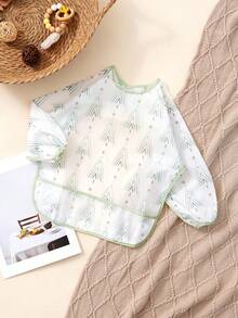 1 Stück Langarm-Schürze, leicht zu reinigende Essens-Lätzchen, Polyester-Überzieher-Schürze zum Füttern, Malen und sauberen Mahlzeiten, Kinderzubehör für 6-36 Monate