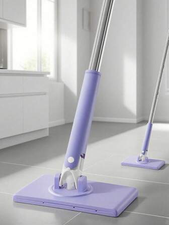 1 Multi-Functional Face Towel Mop, Clip-On Mop, Lazy Mop, Face Towel Mop, Replaceable Fabric Mini Mop, 360° Rotating Head Push-Pull Handle Design, Suitable For Hard Floors And Marble, Glass, Tile. Daily Necessities, Home Life, Autumn And Winter Styles, Christmas And Thanksgiving.