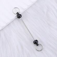 20pcs Blank Beadable Keychain Bars, Metal DIY Blank Beading Keychain Rods, Keychain Making Supplies, Suitable For Pendant DIY Crafts And Jewelry Making