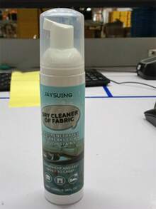 Jue-Fish Este es un limpiador de telas y cortinas altamente efectivo que elimina las manchas difíciles de las telas, alfombras e interiores de automóviles. No requiere agua y tiene una función de limpieza en seco. Es un aerosol doméstico versátil. Se envían modelos nuevos y antiguos de forma aleatoria.