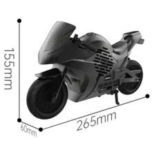 Bocina en forma de motocicleta, dale estilo a tu musica con esta bocina. Su diseño llamativo y original combina potencia y diversión, ideal para decorar y disfrutar de un sonido claro y fuerte. Fácil de conectar por Bluetooth y perfecta para llevar a cualquier lugar. - Negro - Ver 2