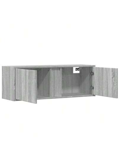 VidaXL TV Wand Unit LED Lighting 100x31x35 Cm Grijs Sonoma view 9