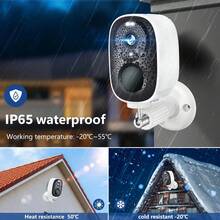 1PC Wifi Security Cameras - Wi-Fi Wireless Outdoor Human Detection Monitoring IP Camera Color Night Vision Camera Security Suitable For Indoor And Outdoor Use Cameras For Home