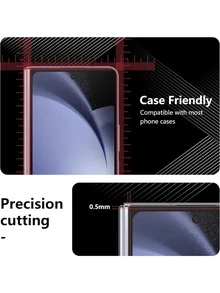 2 Stücke gehärtetes Glas Bildschirmschutz, für Z Fold 7/6/5/4 Serie - Hochauflösend, Öl-abweisend, Splitterschutz, Fingerabdruck-abweisend, blasenfrei, hochempfindlich, einfache Installation, minimalistisches Design, modischer Schutz, hochwertige gehärtetes Glas, verstärkter Schutz