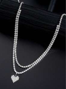 1 szt. Efektowny kryształowy wisiorek w kształcie serca w talii dla kobiet do dekoracji ciała