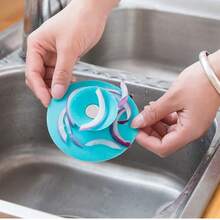 1pcs Kitchen Sewer Deodorizing Floor Drain Bathroom Toilet Anti-Clogging Silicone Flying Saucer Floor Drain Push-Type Deodorizing Floor Drain